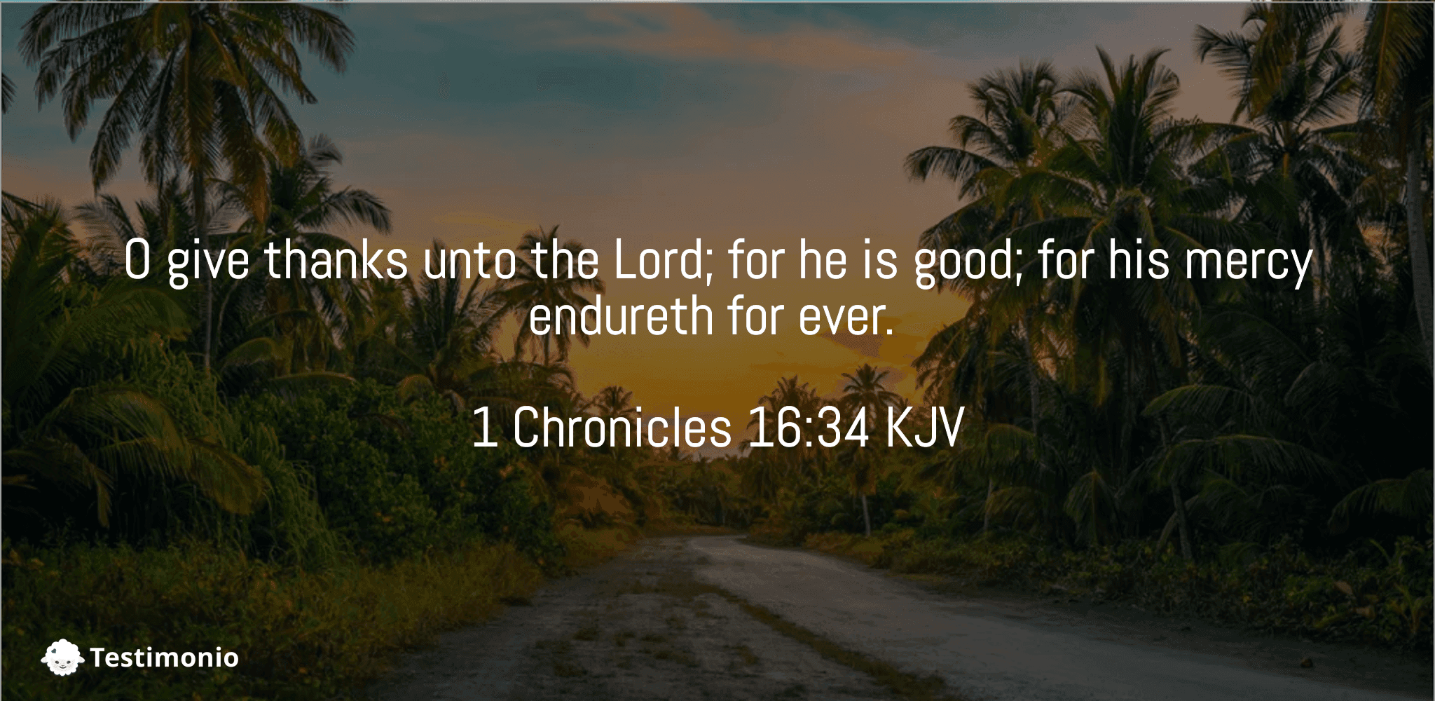 1 Chronicles 16:34