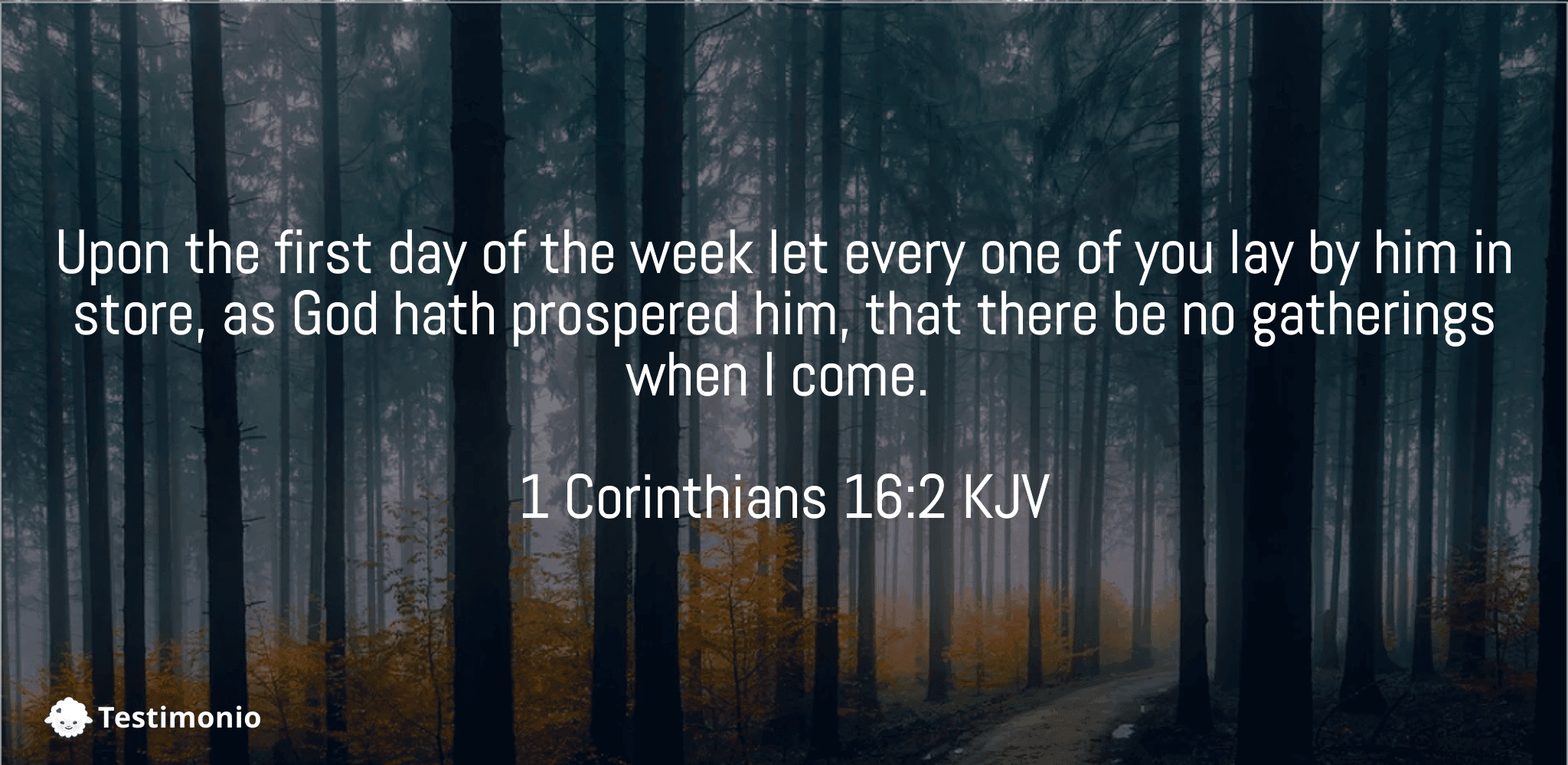 1 Corinthians 16:2