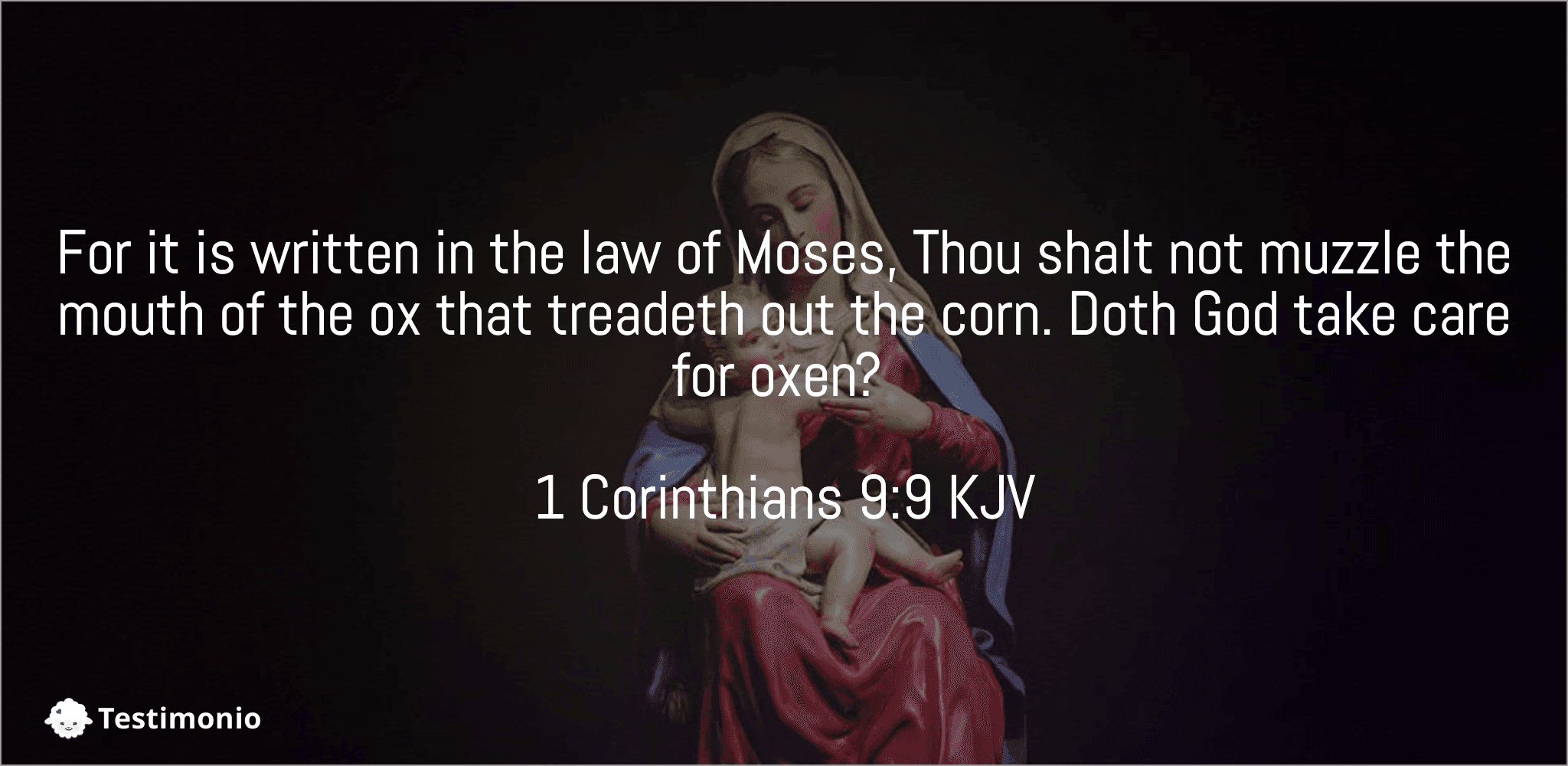 1 Corinthians 9:9