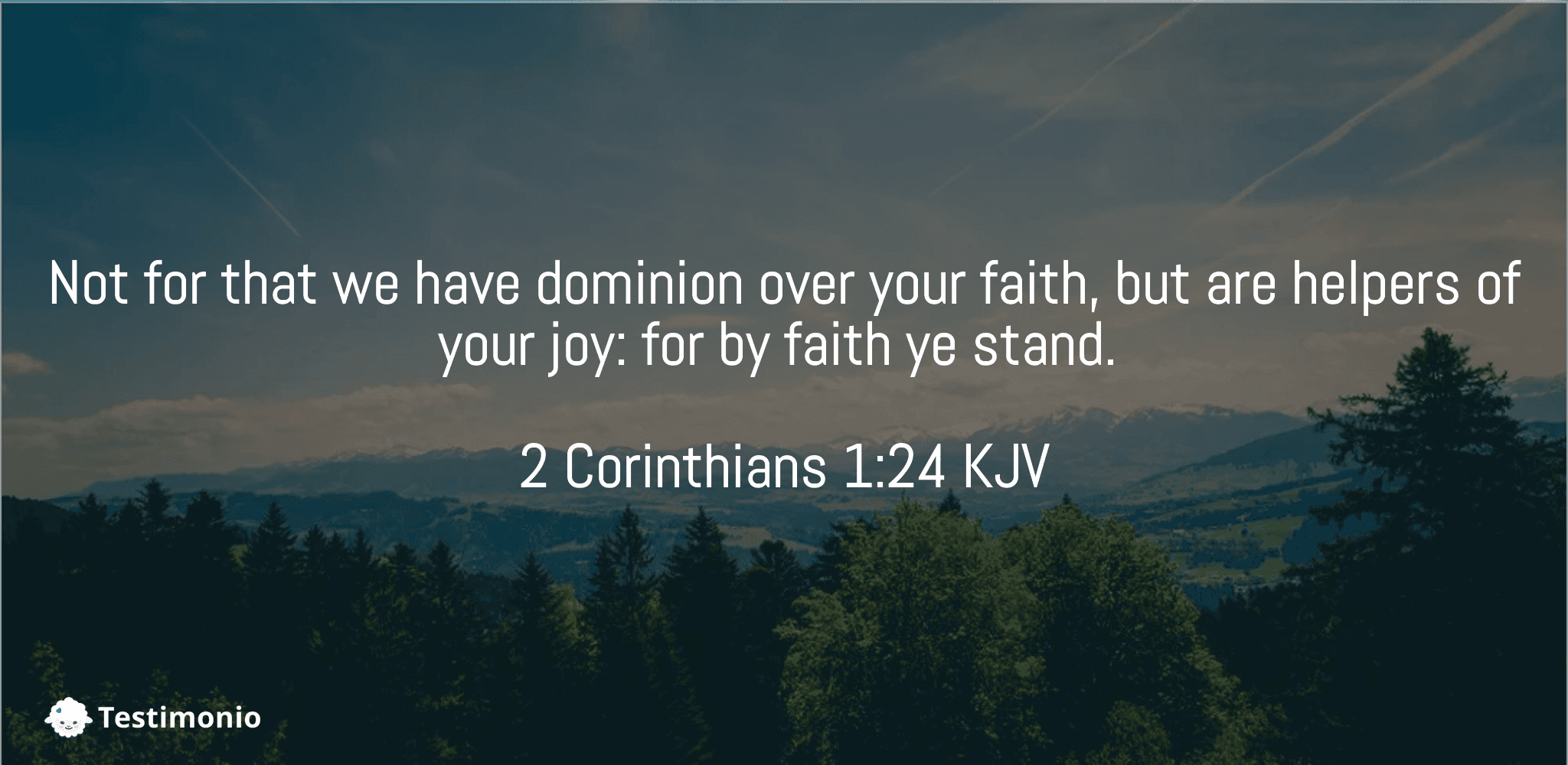2 Corinthians 1:24