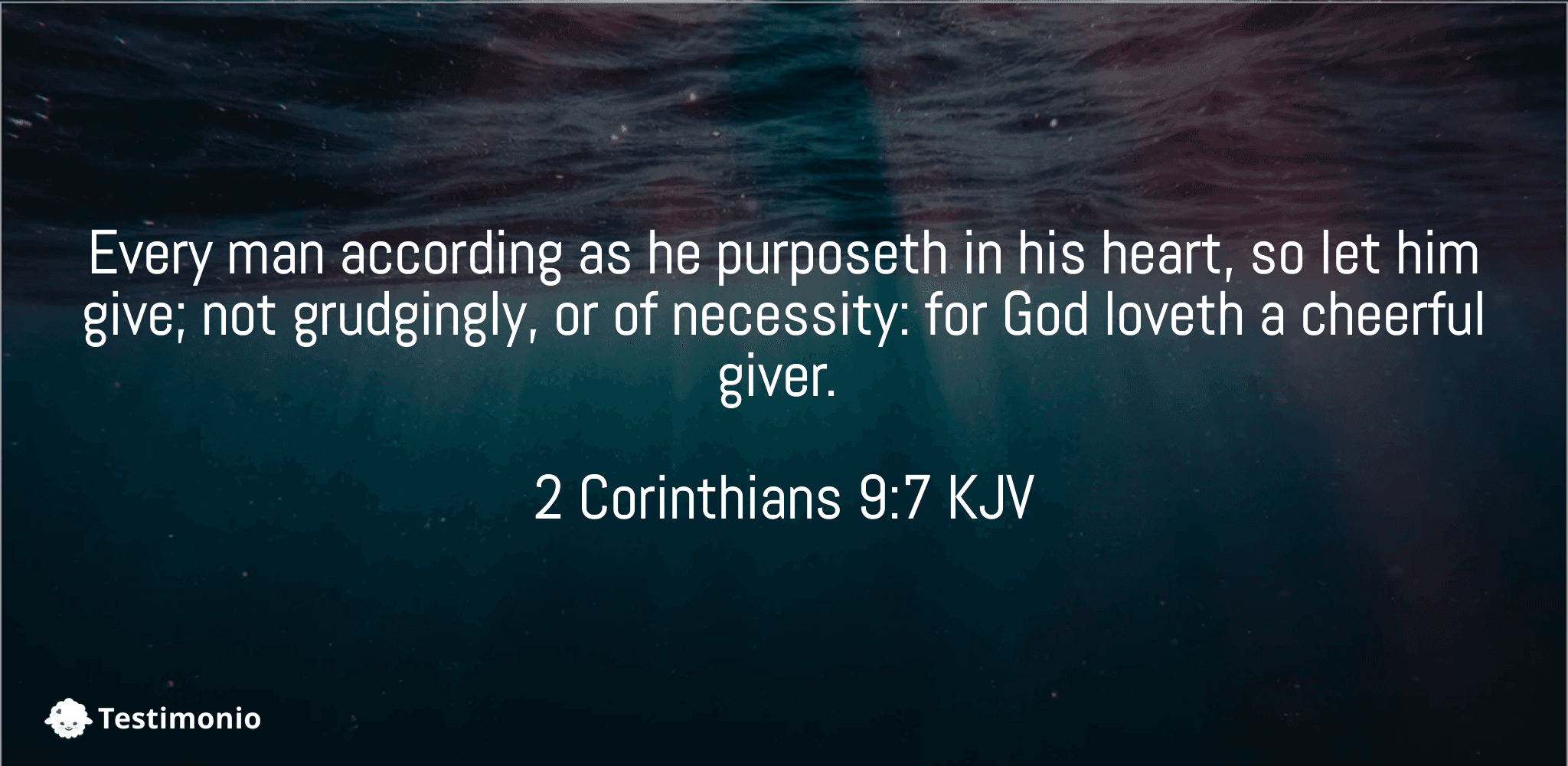 2 Corinthians 9:7