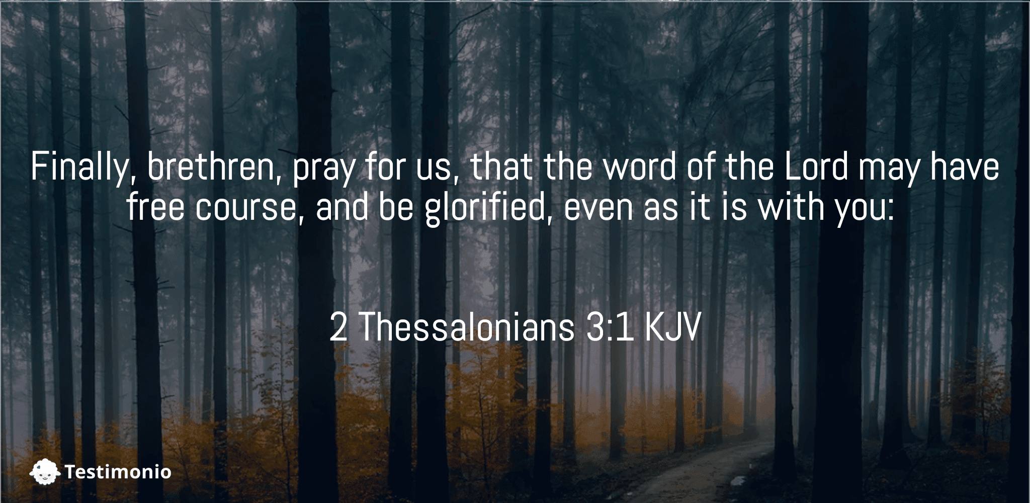 2 Thessalonians 3:1