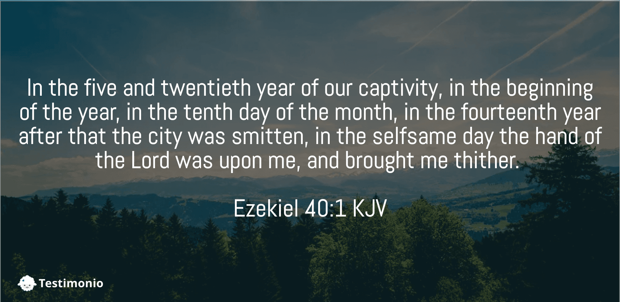 Ezekiel 40:1