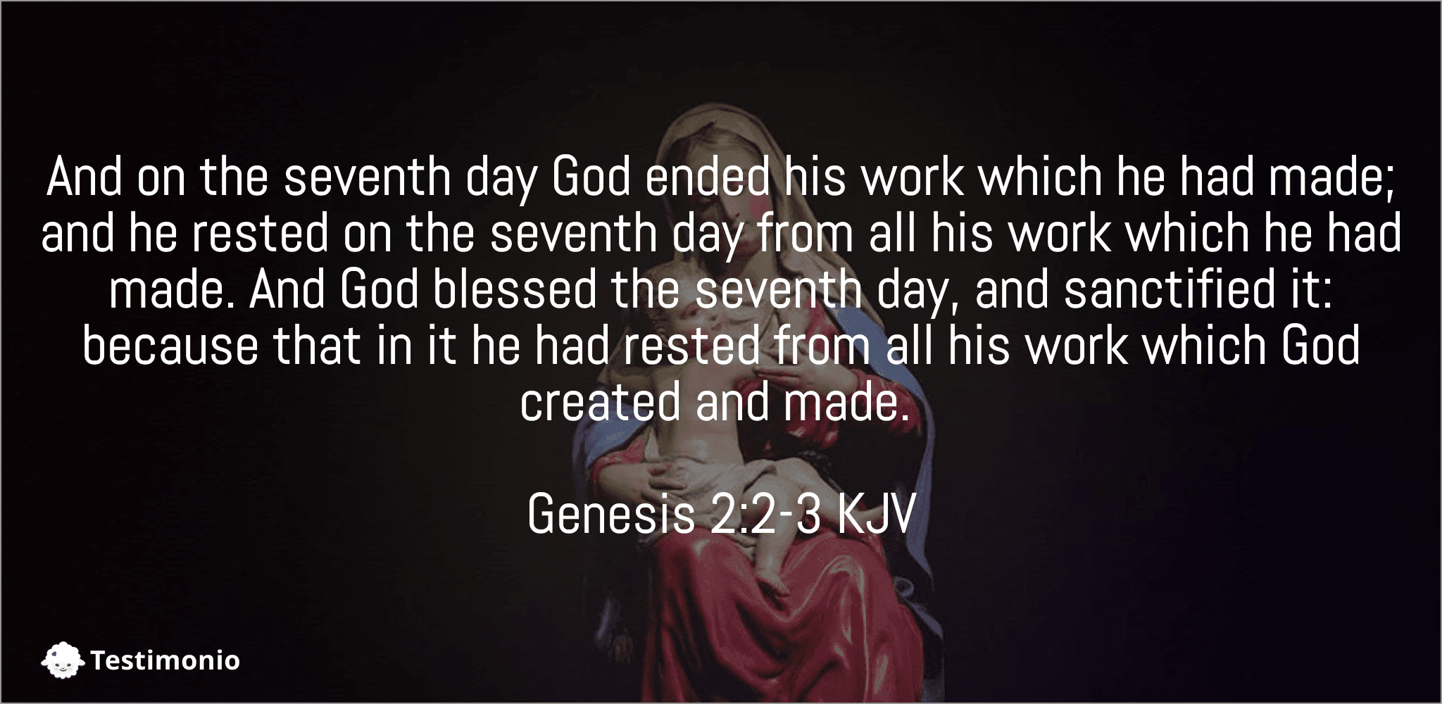 Genesis 2:2-3
