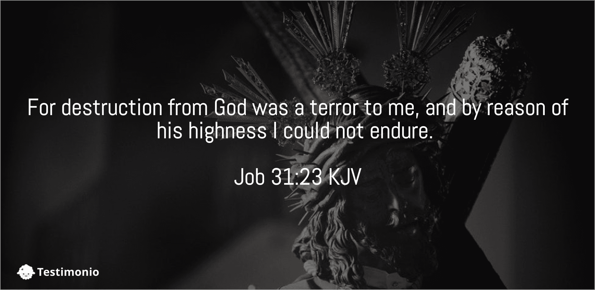 Job 31:23