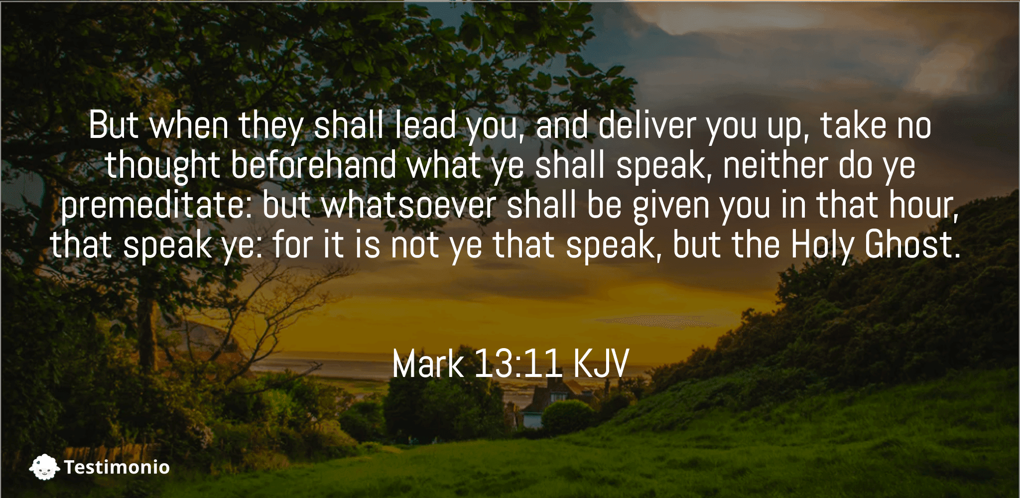Mark 13:11