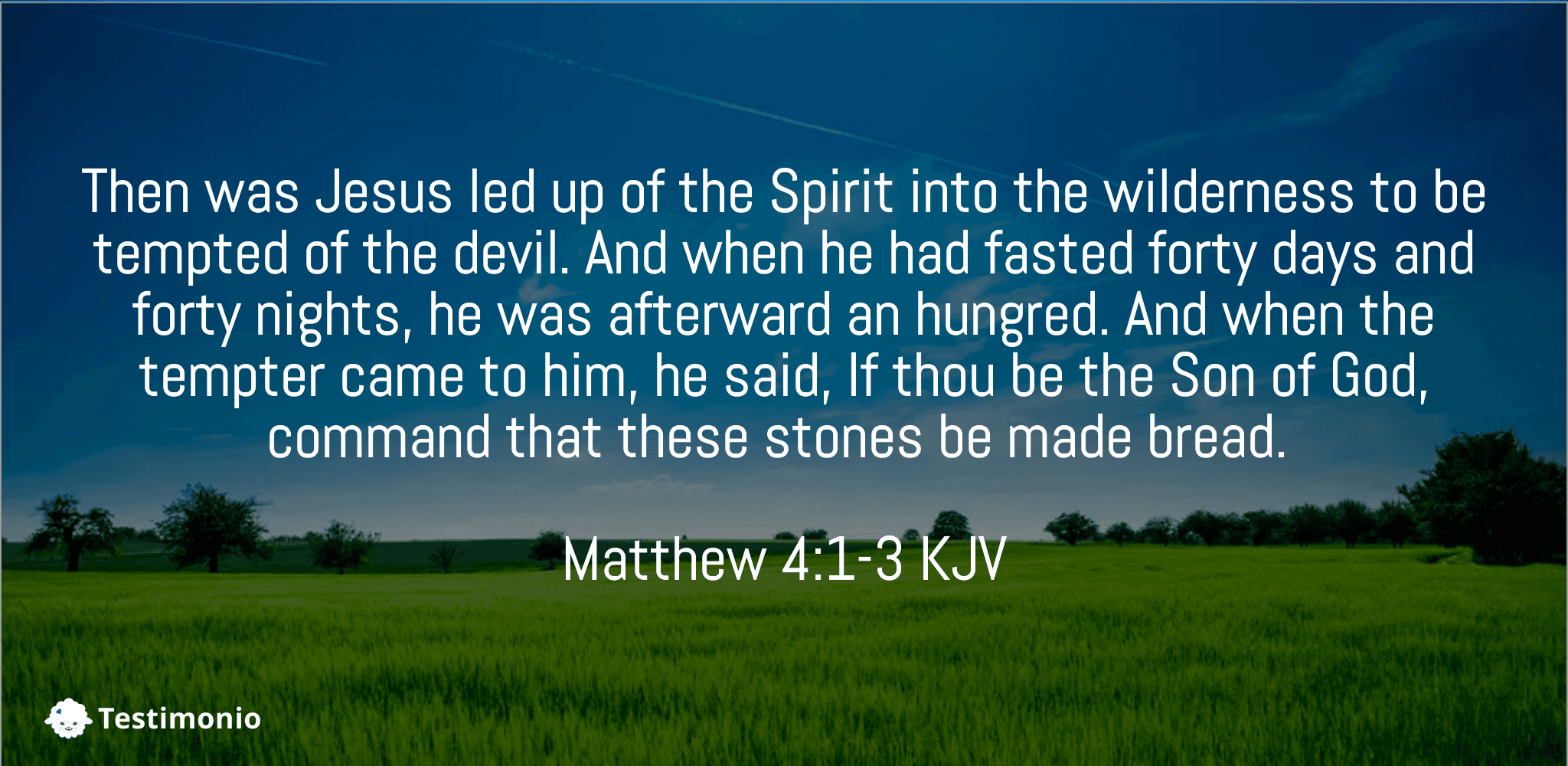 Matthew 4:1-3