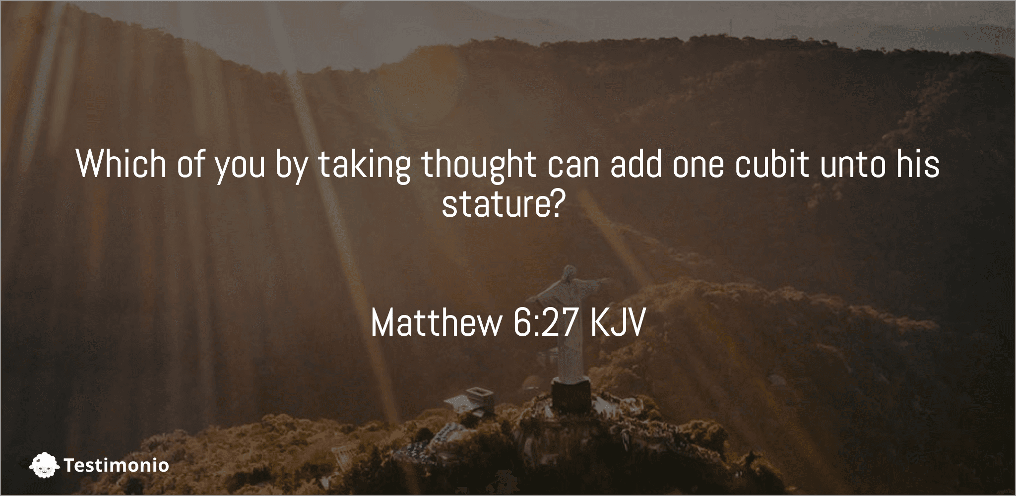 Matthew 6:27