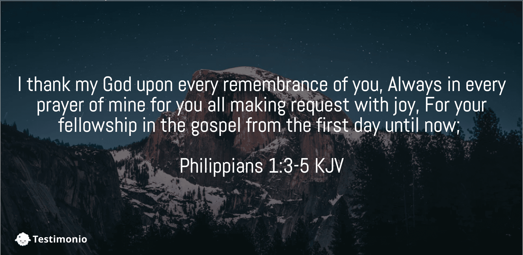 Philippians 1:3-5