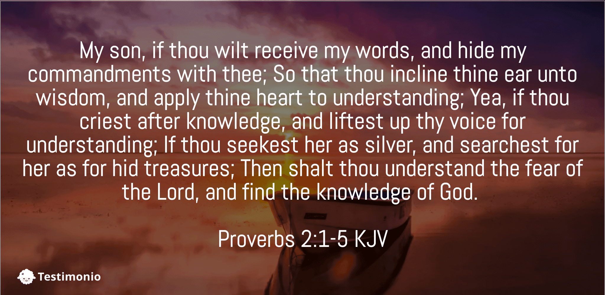 Proverbs 2:1-5