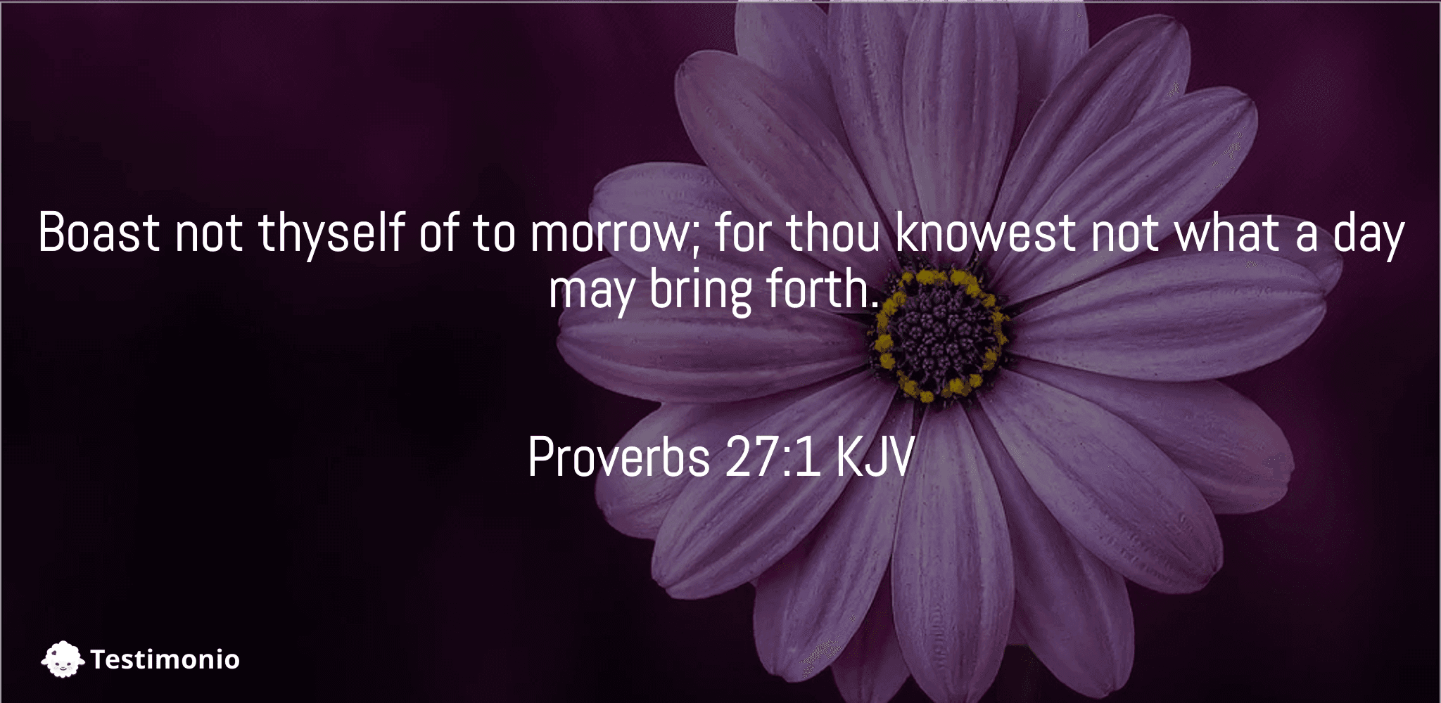 Proverbs 27:1